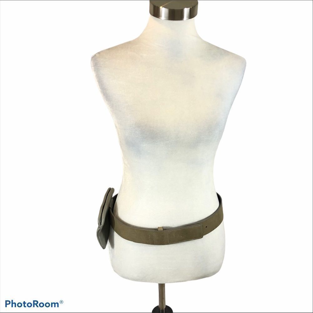 Maison Margiela Vintage Grey Leather Belt Wallet